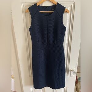 J. Crew Navy Tipped Sheath Dress size 6